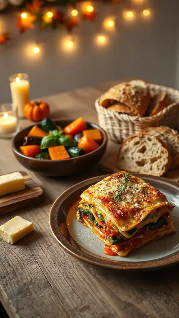 hearty roasted vegetable lasagna