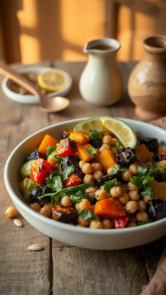 hearty roasted vegetable salad