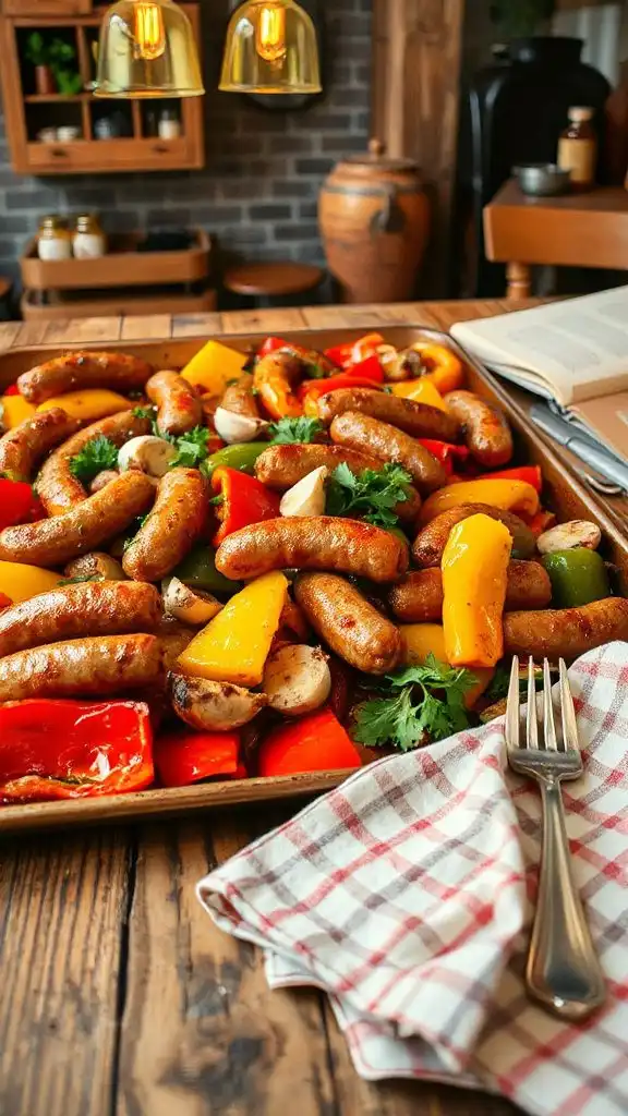 hearty sausage and peppers meal hearty sausage and peppers meal