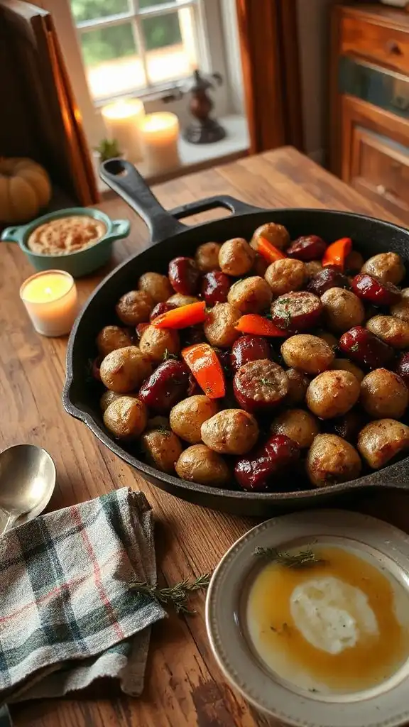 hearty sausage potato bake