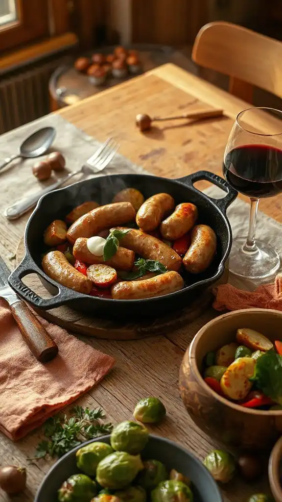 hearty sausage potato skillet