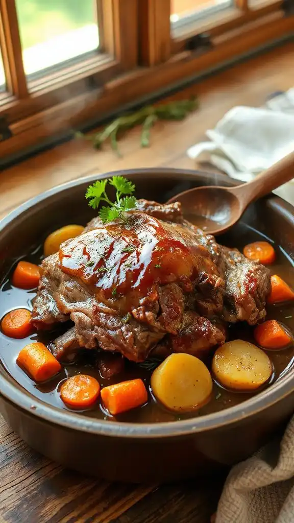 hearty slow cooked beef roast