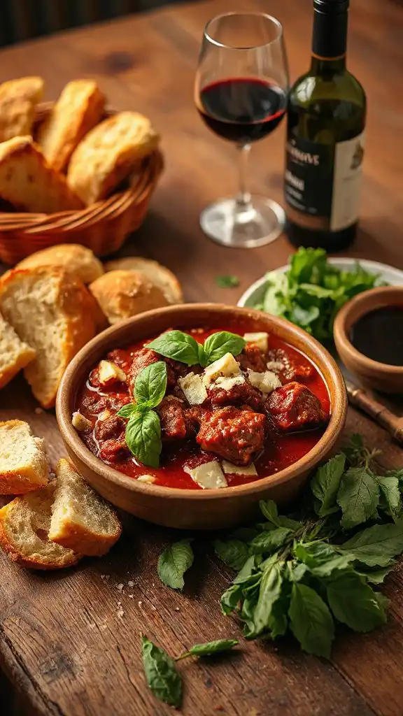 hearty slow cooked italian sauce