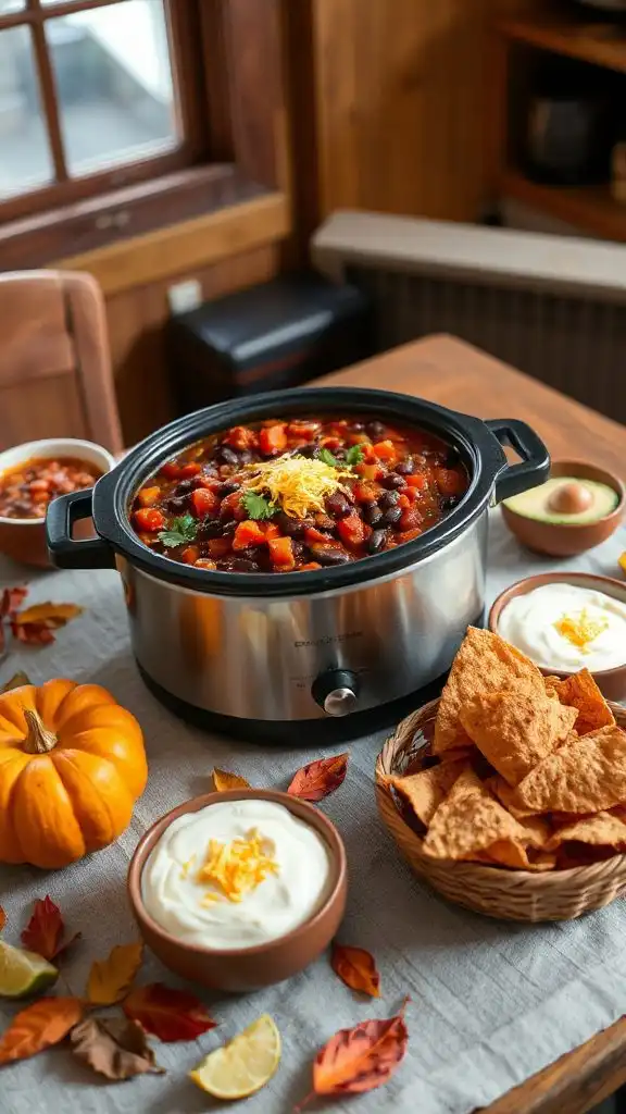 hearty slow cooker chili