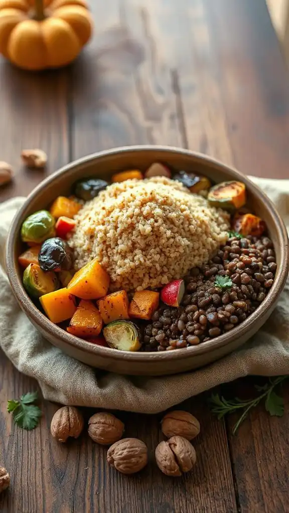 hearty smoky lentil bowl