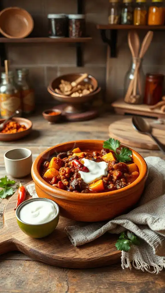 hearty smoky lentil chili
