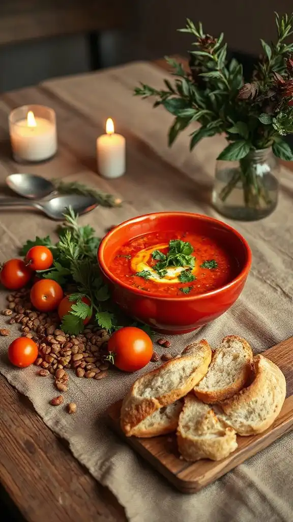 hearty spicy lentil soup
