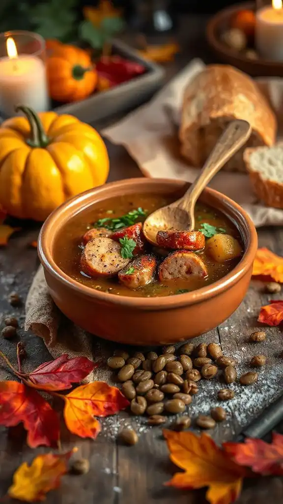 hearty spicy sausage soup