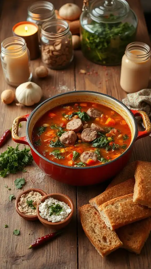 hearty spicy sausage soup hearty spicy sausage soup