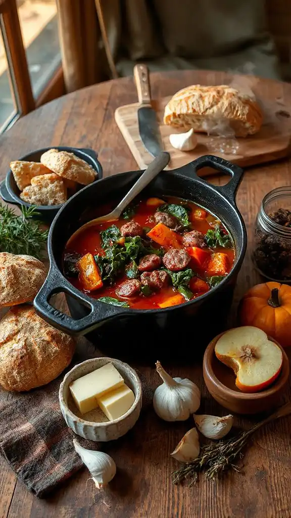 hearty spicy sausage soup hearty spicy sausage soup