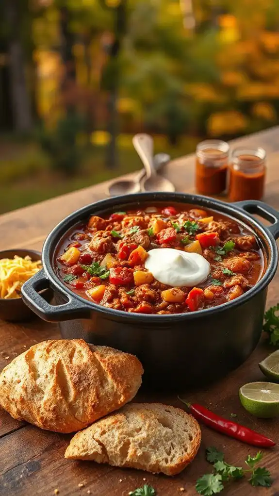 hearty spicy turkey chili