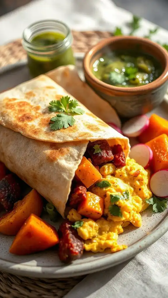 hearty squash chorizo burrito hearty squash chorizo burrito