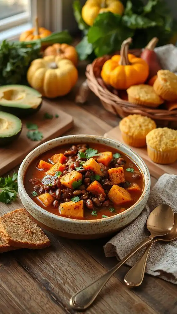 hearty stew with lentils