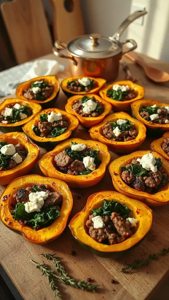 hearty stuffed acorn squash