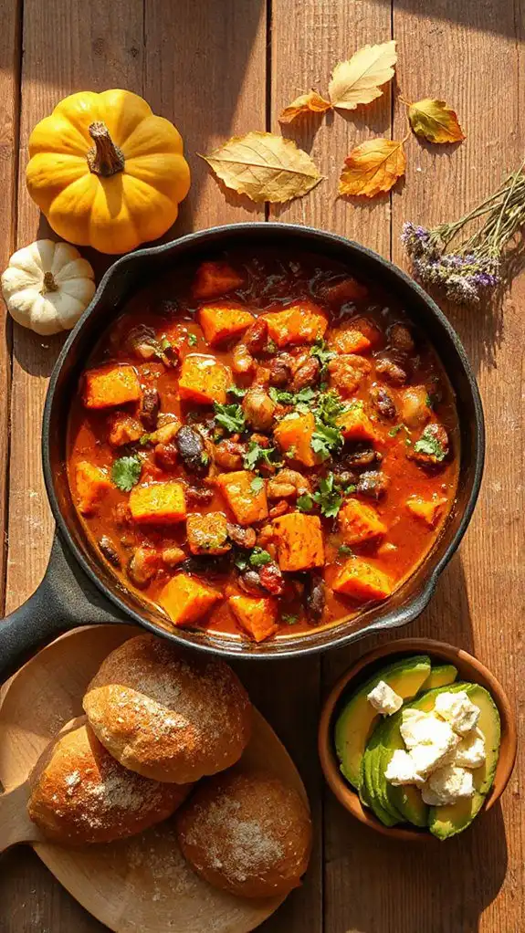 hearty sweet potato chili