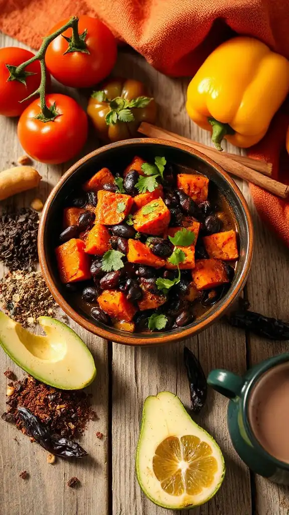 hearty sweet potato chili