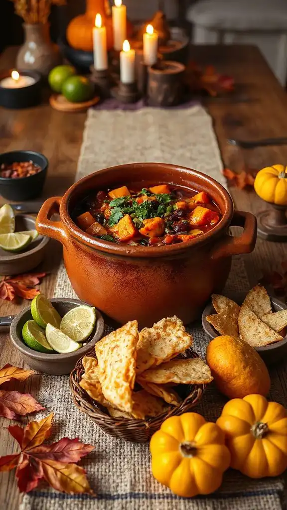 hearty sweet potato chili