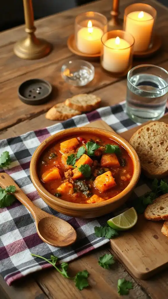 hearty sweet potato chili