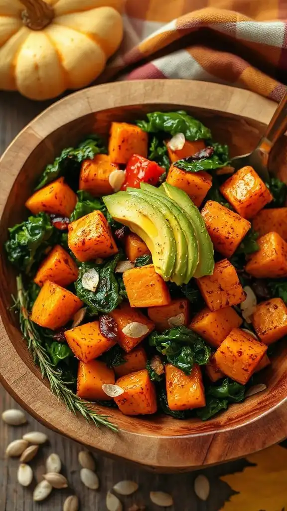 hearty sweet potato kale hash