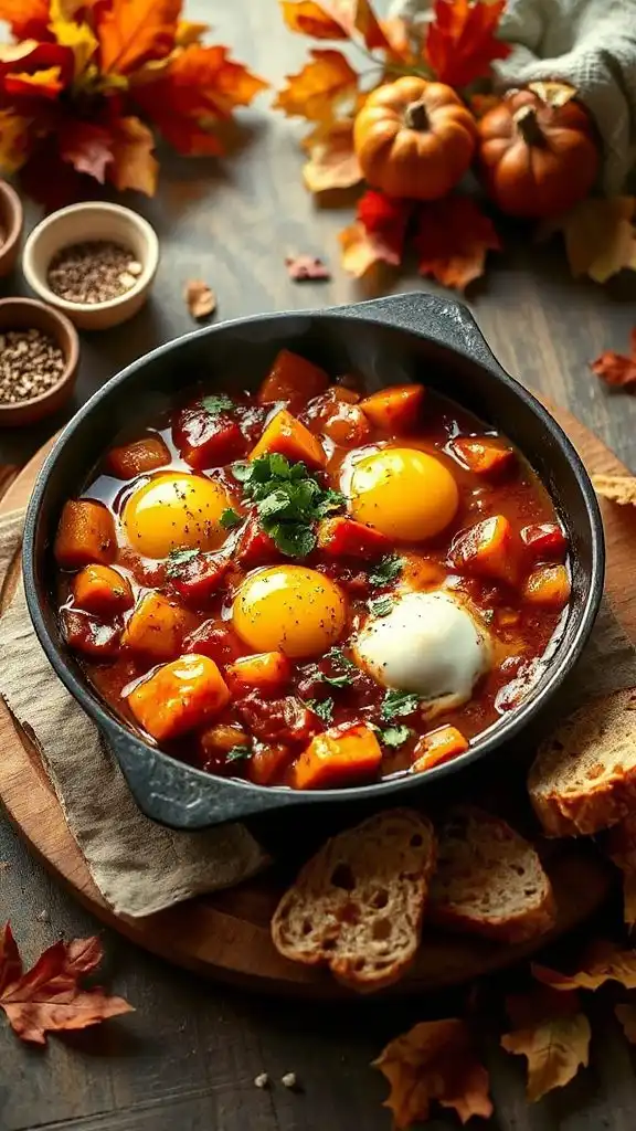 hearty sweet potato shakshuka
