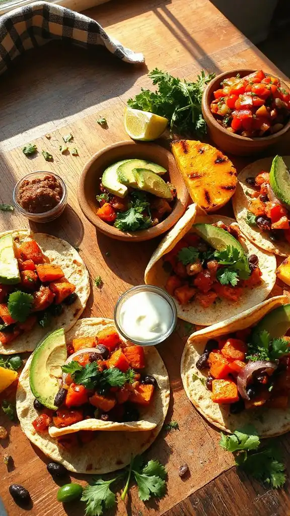 hearty sweet potato tacos