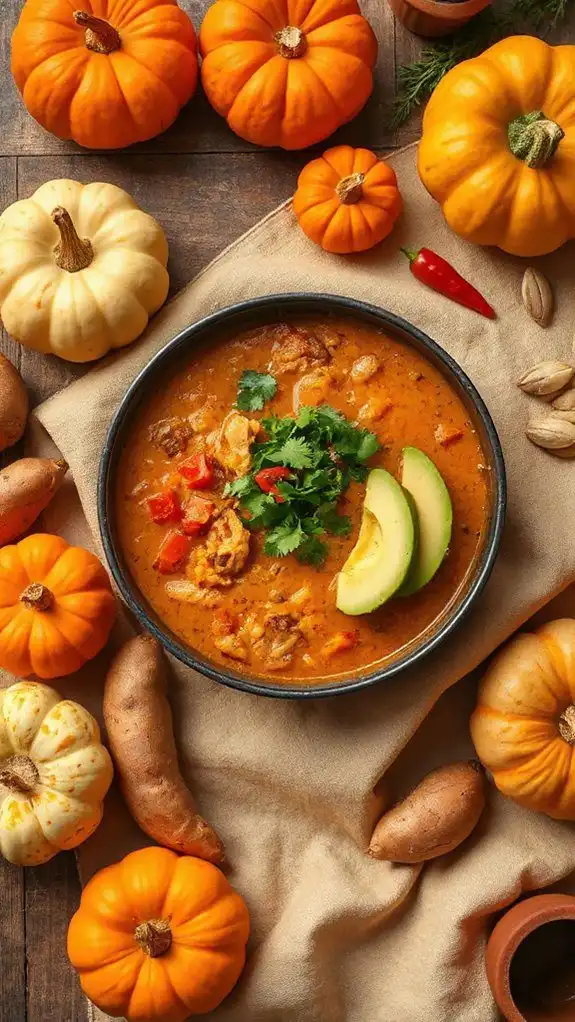 hearty turkey pumpkin chili