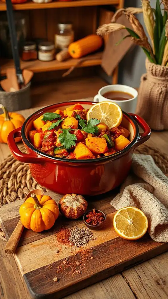 hearty turkey pumpkin chili
