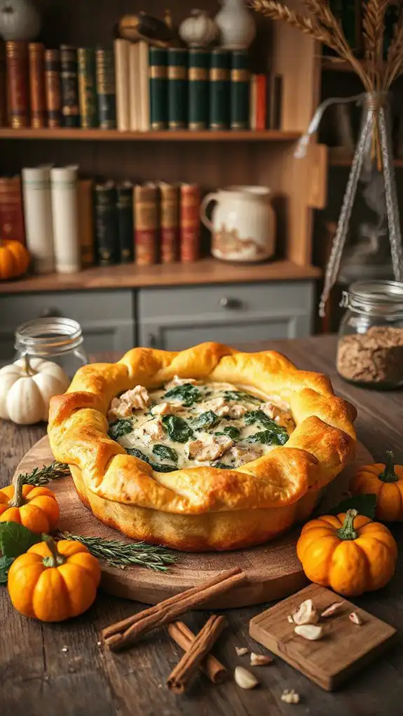 hearty turkey spinach pie