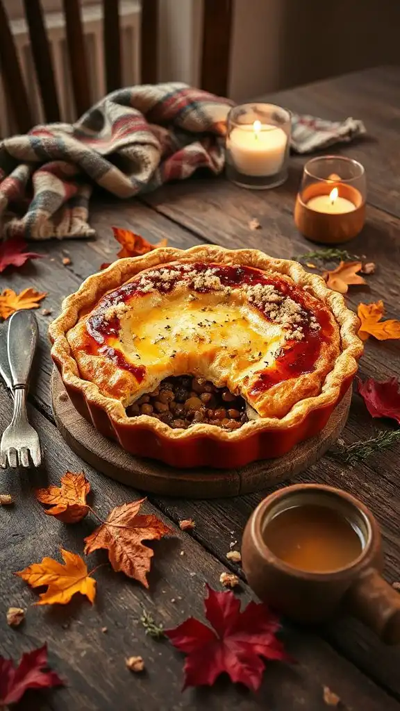 hearty vegan lentil pie