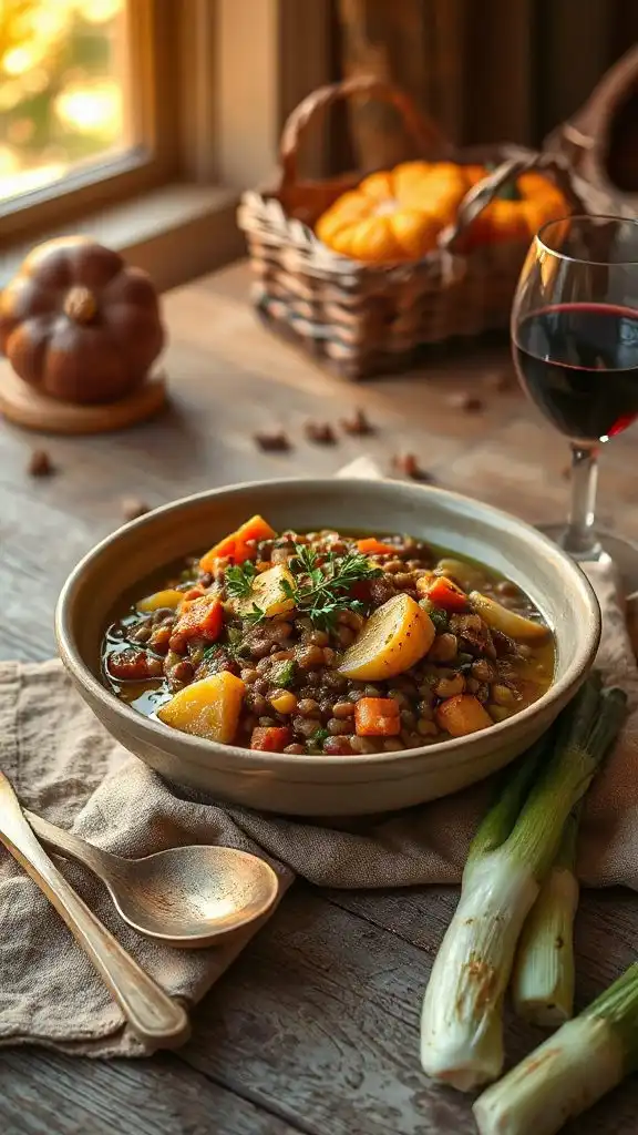 hearty vegan lentil stew