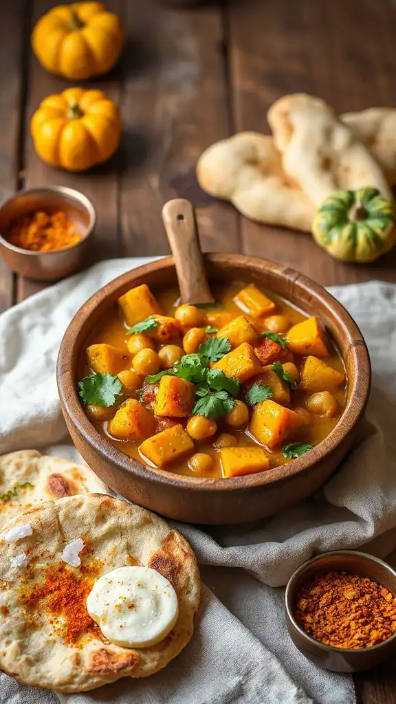 hearty vegan pumpkin curry