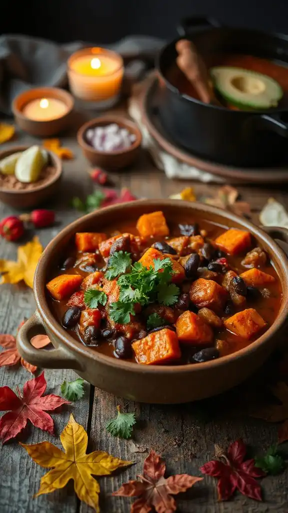 hearty vegan sweet potato chili