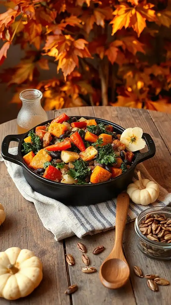 hearty vegetable bean casserole