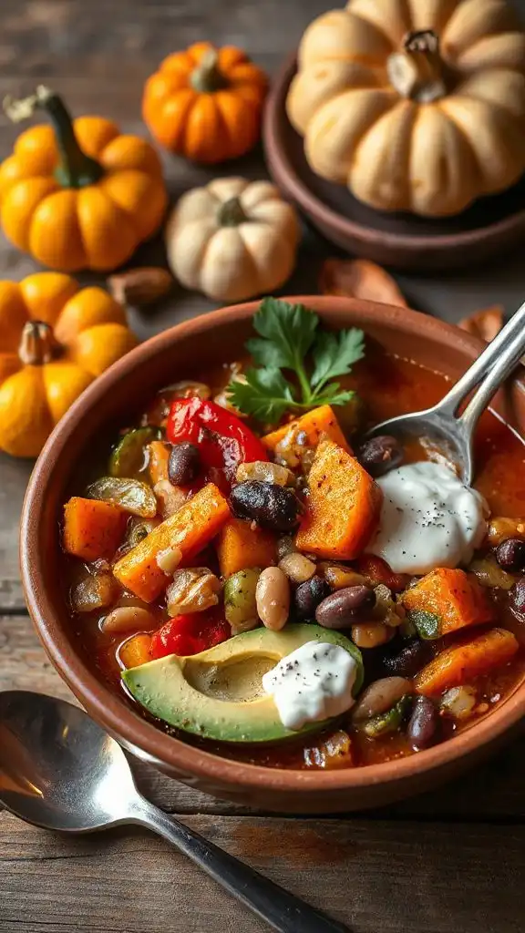 hearty vegetable bean chili