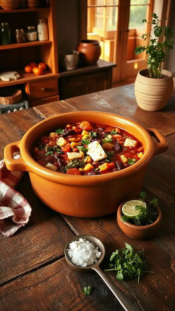 hearty vegetable bean chili
