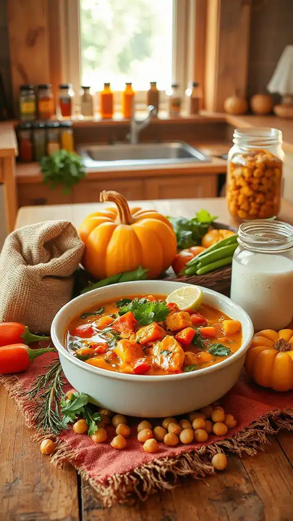 hearty vegetable chickpea curry