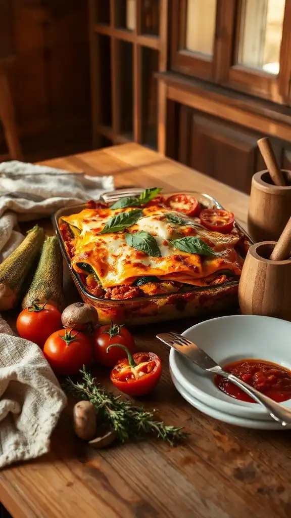 hearty vegetable lasagna recipe