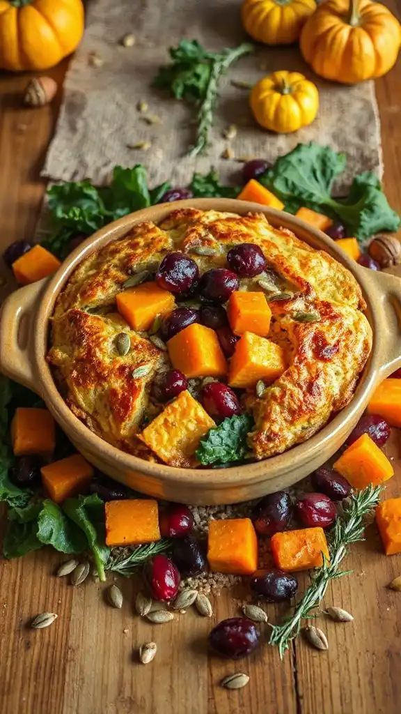 hearty vegetable quinoa casserole