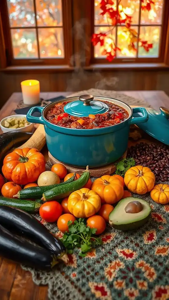 hearty vegetarian harvest chili