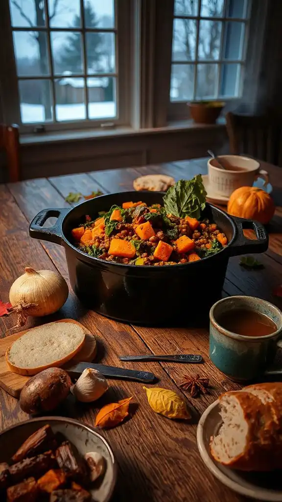 hearty vegetarian lentil stew
