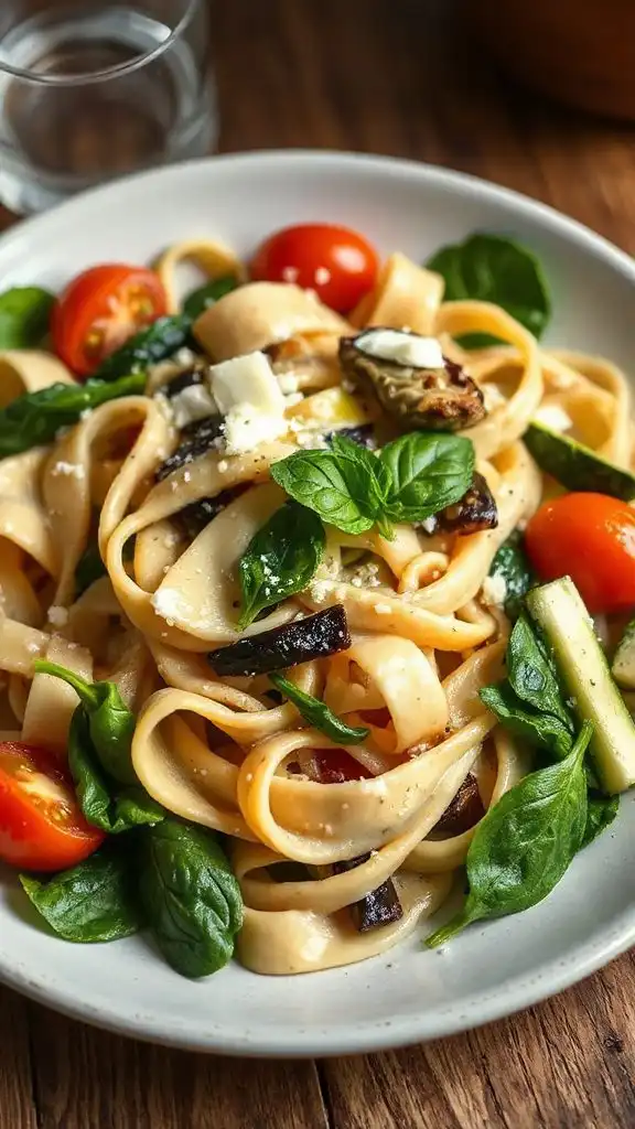 hearty vegetarian pasta dish