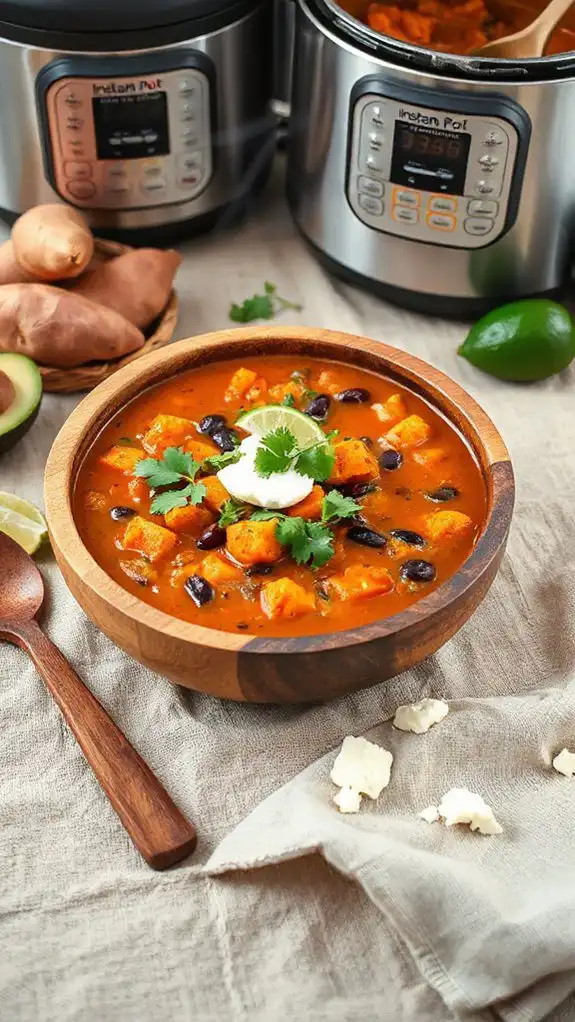 hearty vegetarian sweet potato chili