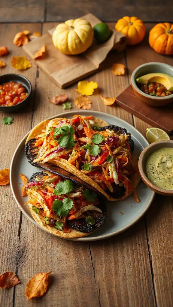 hearty vegetarian taco delight