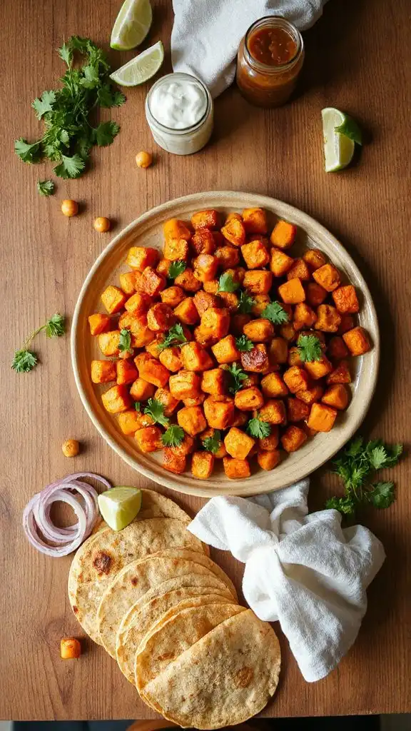 hearty vegetarian taco delight