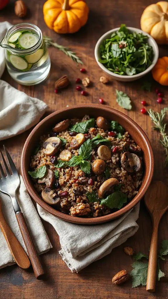 hearty wild rice casserole