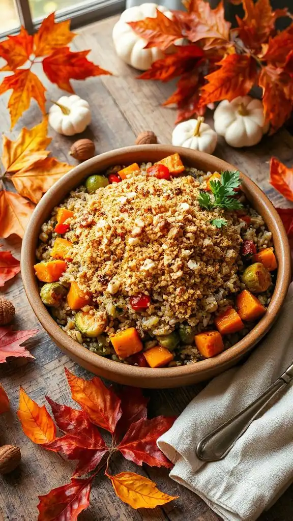 hearty wild rice casserole