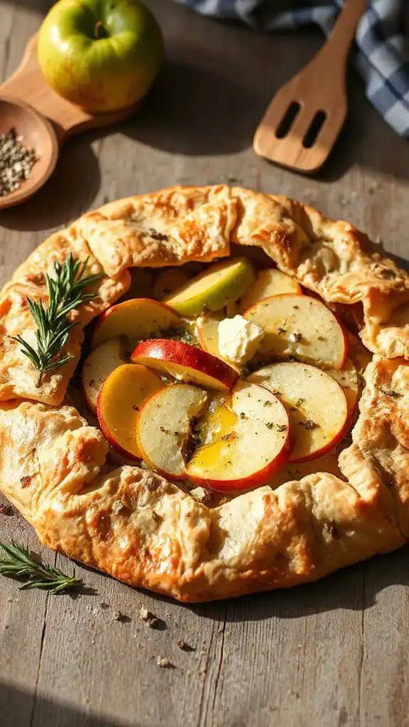 herb apple brie galette herb apple brie galette