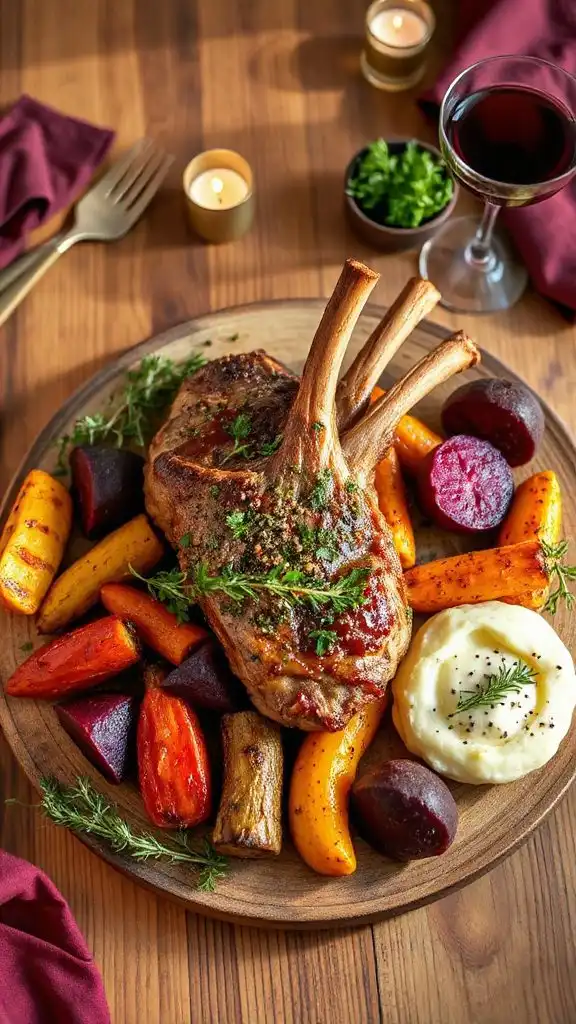 herb crusted roasted lamb perfection