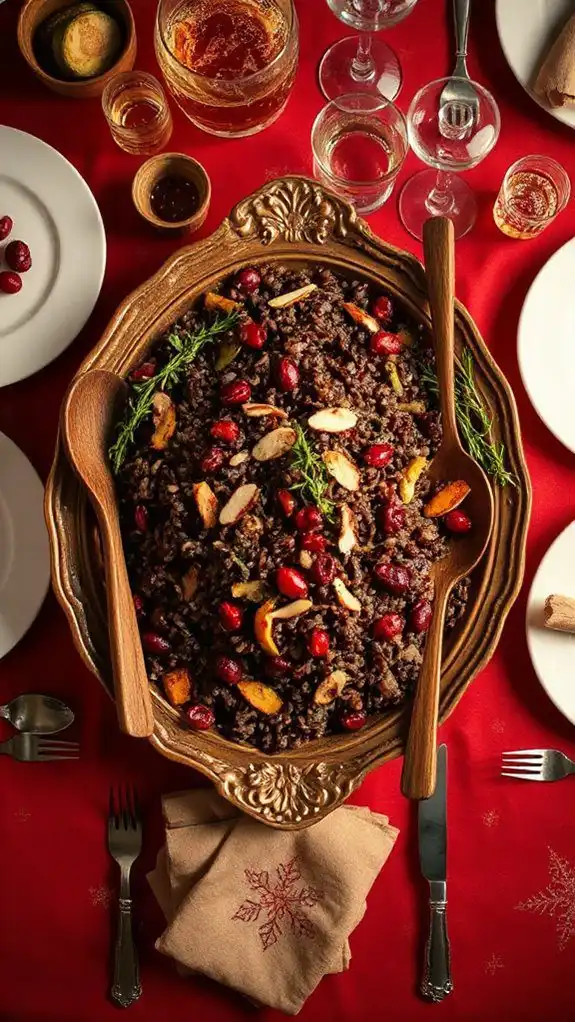 herb infused cranberry almond pilaf herb infused cranberry almond pilaf