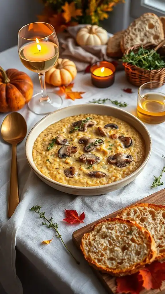 herb infused mushroom risotto recipe